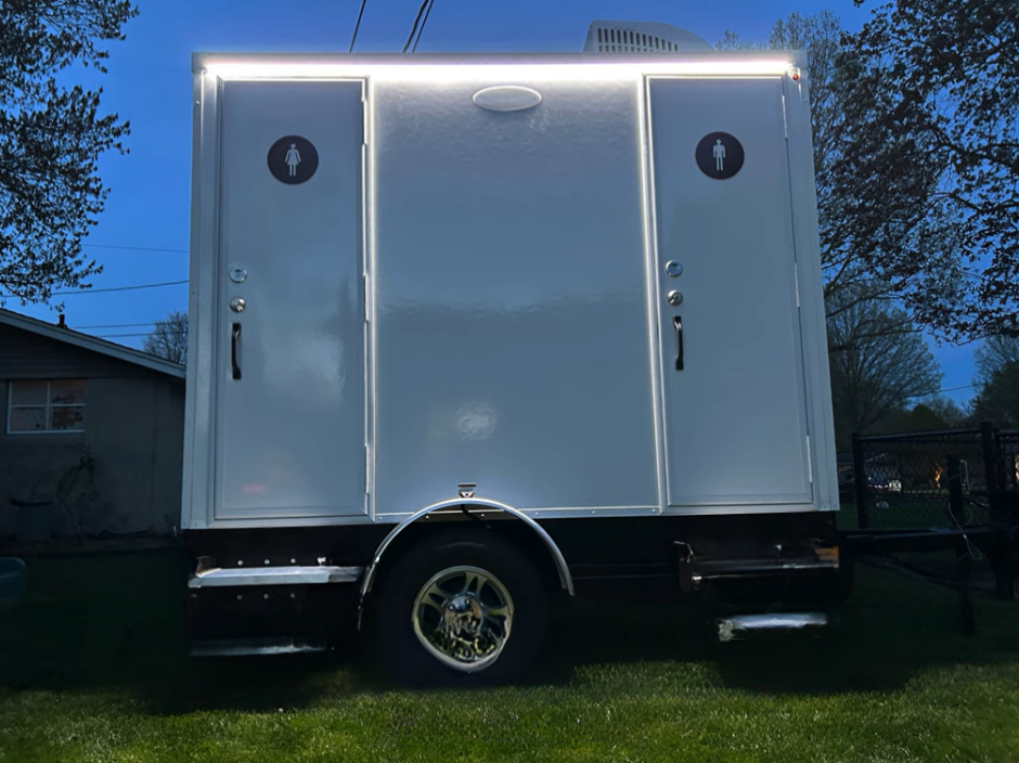 luxury restroom trailer rental service